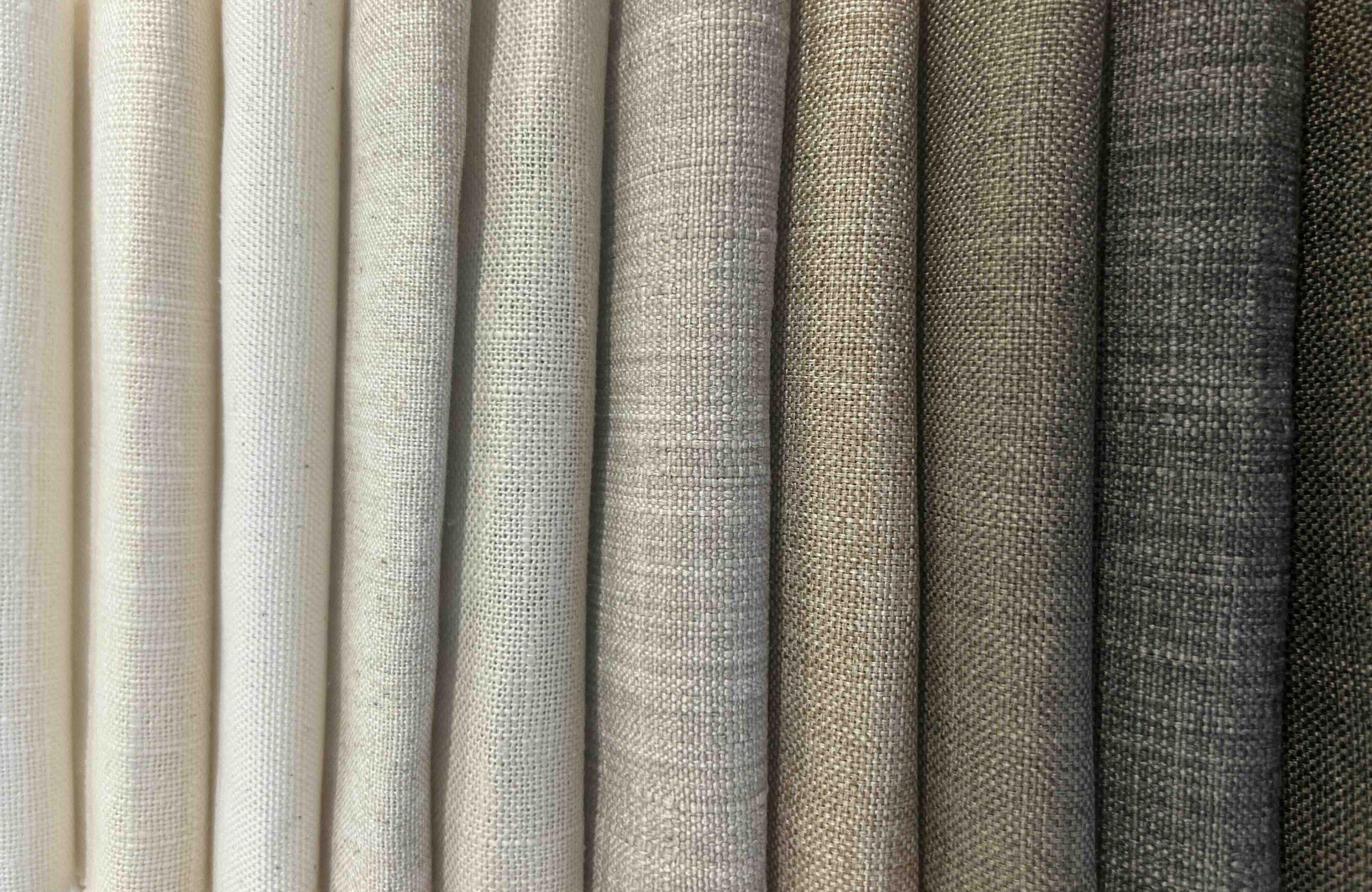 A macro crop of a woven shade fabric